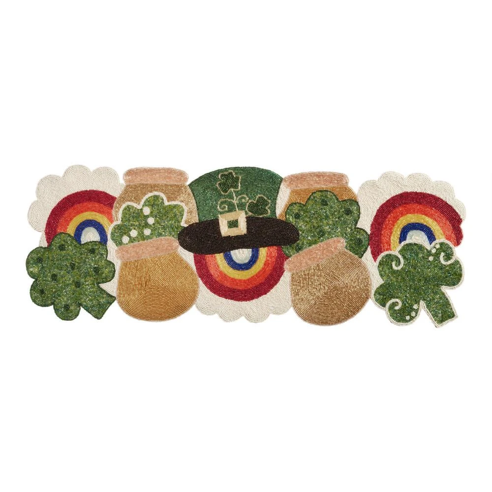 World Market Pier Place Saint Patrick's Day Beaded Table Runner 1 World Market Pier Place Saint Patrick's Day Beaded Table Runner