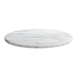 World Market White Marble Lazy Susan
