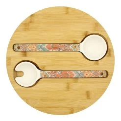World Market Paisley Bamboo Fiber Serving Bowl and Salad Servers Set -Cheap Dining Store unnamed file 350