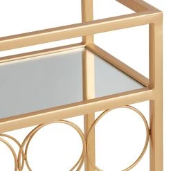 World Market Cole Antique Brass Mirrored 25 Bottle Wine Rack -Cheap Dining Store unnamed file 368