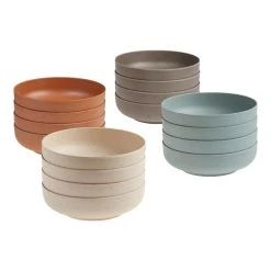 World Market Upcycle Bamboo Fiber Bowls 4 Pack