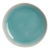 World Market Liliana Aqua and White Reactive Glaze Salad Plate