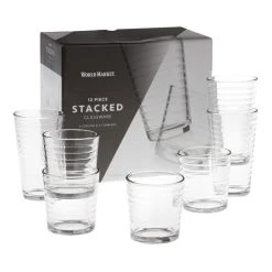 World Market Stacked Glassware 12 Piece Set