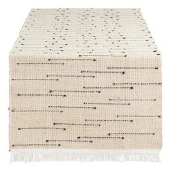 World Market Black Dot Arusha Table Runner
