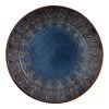 World Market Willow Indigo Blue Embossed Salad Plate