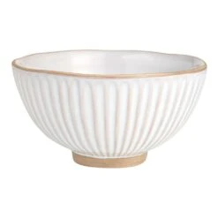 World Market Extra Large White Reactive Glaze Noodle Serving Bowl