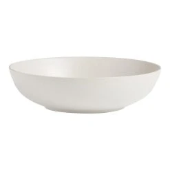 World Market Flekk Cream Speckled Low Bowl