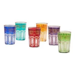 World Market Moroccan Tea Glasses Set of 6
