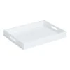 World Market White Rectangular Lacquer Serving Tray