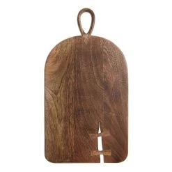 World Market Dark Mango Wood Butterfly Key Cutting Board
