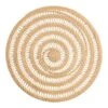 World Market Round Natural Rattan Spiral Woven Placemat