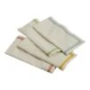 World Market White Cotton Blend Napkins With Woven Border