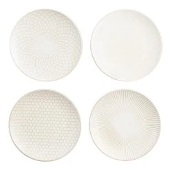 World Market Avery White Textured Salad Plate Set Of 4
