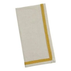 World Market White Cotton Blend Napkins With Woven Border -Cheap Dining Store unnamed file 50