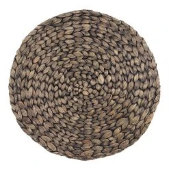 World Market Blackwash Natural Fiber Round Placemat Set of 4