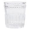 World Market Clear Pressed Double Old Fashioned Glass Set of 4