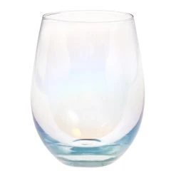 World Market Iridescent Stemless Wine Glasses Set of 4