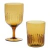 World Market Iona Amber Textured Bar Glass