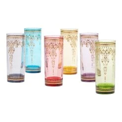 World Market Moroccan Highball Glasses Set of 6