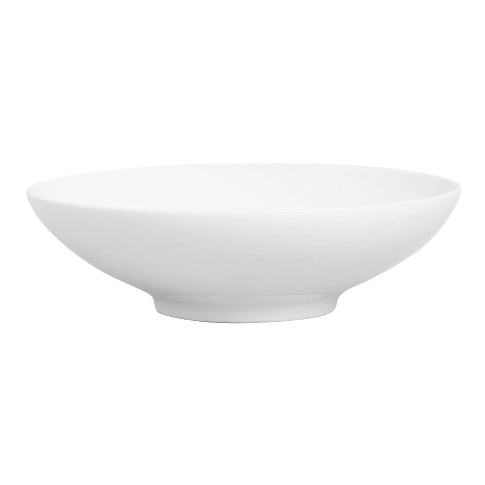 World Market Coupe White Porcelain Flared Rim Serving Bowl 1 World Market Coupe White Porcelain Flared Rim Serving Bowl