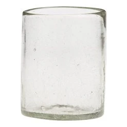 World Market Crackle Recycled Double Old Fashioned Glasses Set of 4
