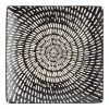 World Market Trilogy Square Black And White Swirl Salad Plate Set Of 4