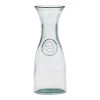 World Market Spanish Recycled Stamped Glass Carafe