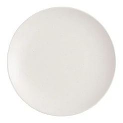 World Market Flekk Cream Speckled Dinner Plate