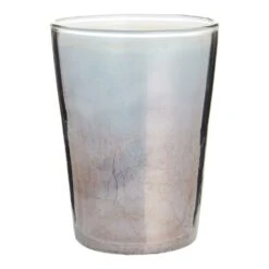 World Market Freida Smoke Luster Crackle Double Old Fashioned Glass
