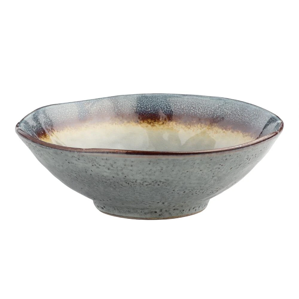 World Market Sota Gray Reactive Glaze Serving Bowl 1 World Market Sota Gray Reactive Glaze Serving Bowl