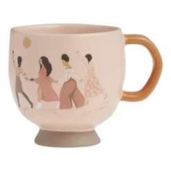 World Market Kolor Me Koby Terracotta And Blush Women Ceramic Mug