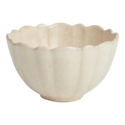 World Market Scallop Rim Speckled Cereal Bowl