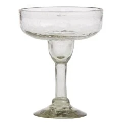 World Market Crackle Recycled Margarita Glasses Set Of 4