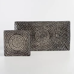 World Market Trilogy Rectangular Black And White Swirl Serving Platter -Cheap Dining Store unnamed file 738