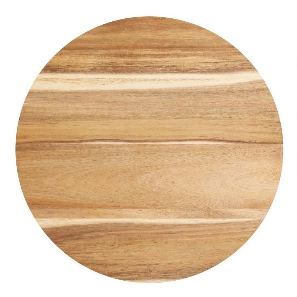 World Market Acacia Wood Lazy Susan 2 World Market Acacia Wood Lazy Susan - Image 2