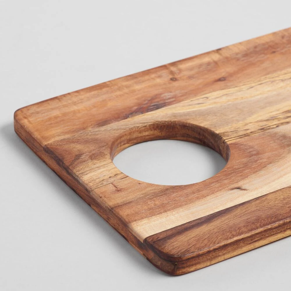 World Market Large Acacia Wood Charcuterie and Cheese Serving Board 2 World Market Large Acacia Wood Charcuterie and Cheese Serving Board - Image 2