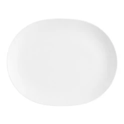 World Market Coupe White Porcelain Serving Platter