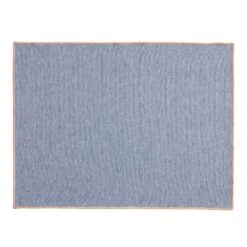 World Market Blue Herringbone Placemat With Pink Edge Set Of 2