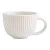 World Market White Whittle Ribbed Ceramic Mug Set Of 2