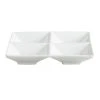 World Market White Porcelain Divided Tasting Tray Set Of 6