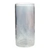 World Market Freida Smoke Luster Crackle Highball Glass
