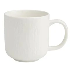 World Market Stella White Textured Ceramic Mug