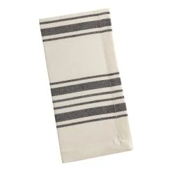 World Market Black Villa Stripe Napkins Set of 4
