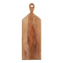 World Market Natural Acacia Wood Footed Serving Board