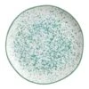 World Market Aqua Splatter Hand Painted Salad Plate