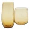 World Market Wynn Amber Bar Glass Set of 2