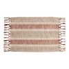 World Market Terracotta Stripe Woven Knotted Placemats Set of 4