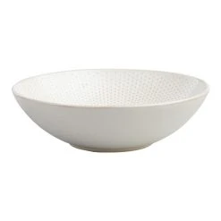World Market Avery Large White Textured Bowl