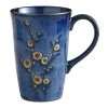 World Market Cherry Blossom Blue Porcelain Mug Set Of 6